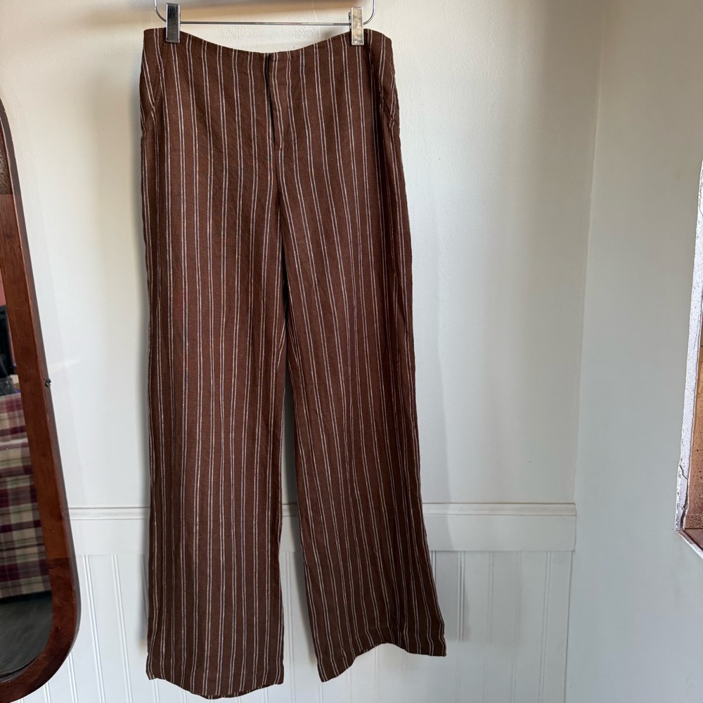 Reformation Vida Linen Low Rise Pant Size 0 - Picture 5 of 9